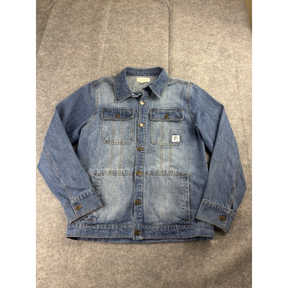 Walker Hayes JCPenney Denim Jacket Men's‎ S Field Pocket Western Granola Cowboy